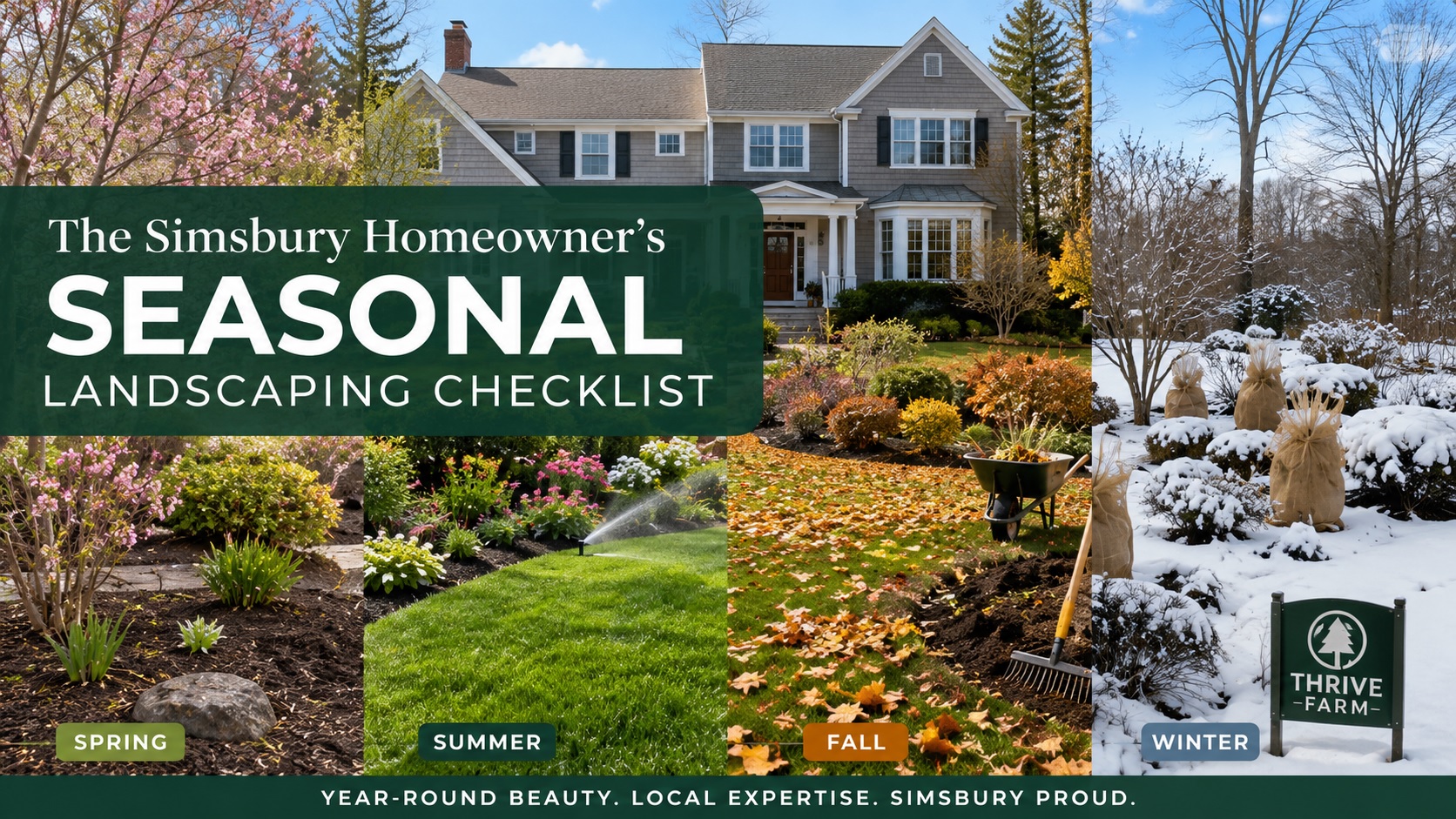 seasonal landscaping checklist in Connecticut