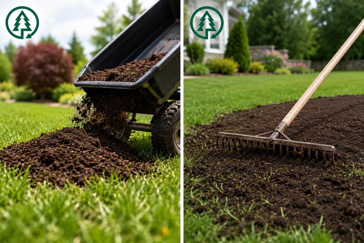 top dressing lawn soil for bumpy grass