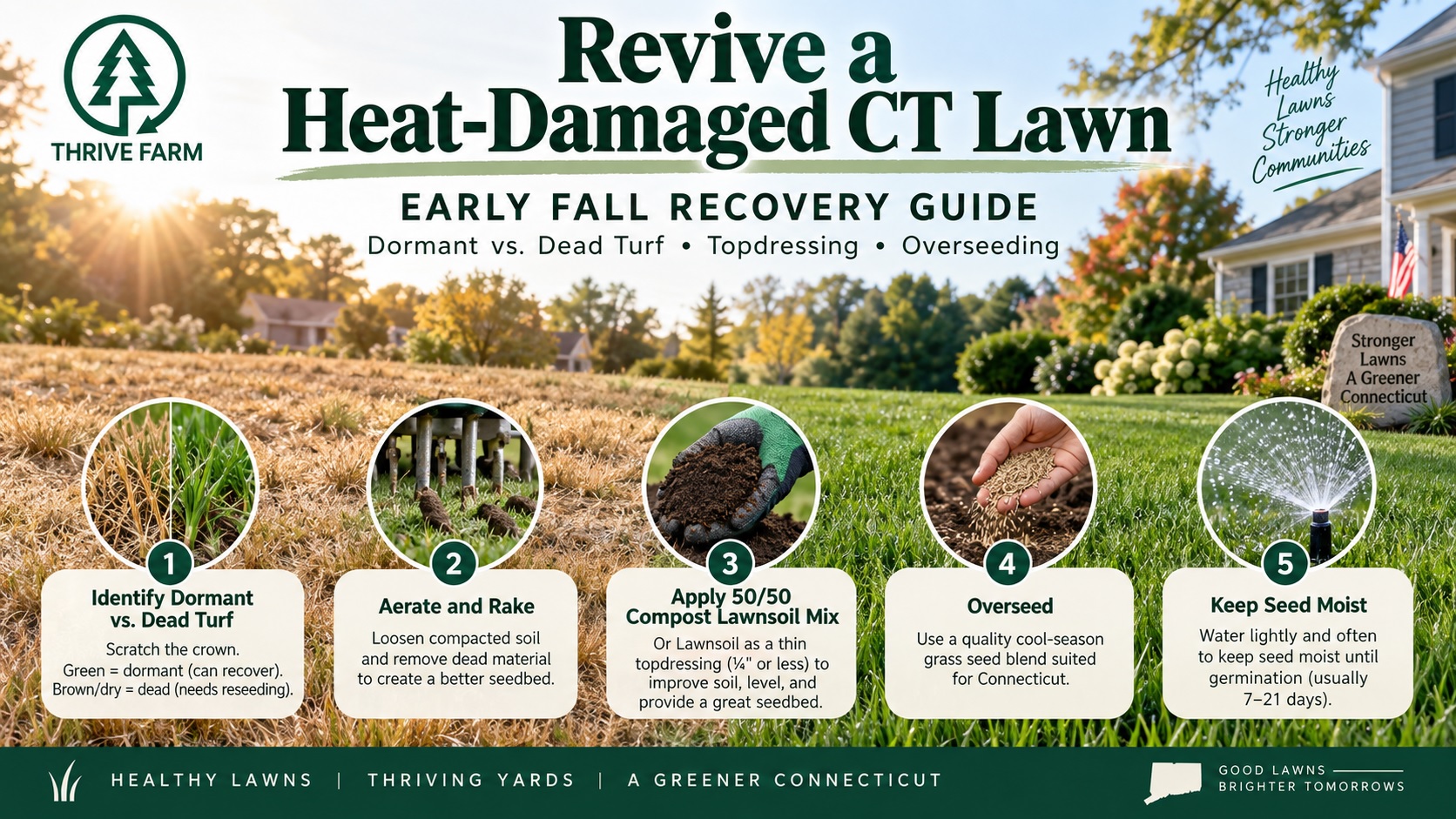 revive a heat-damaged lawn